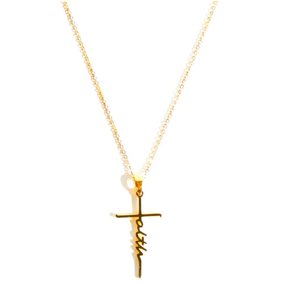 NWT Altar’d State Faith Cross Necklace - Picture 1 of 5